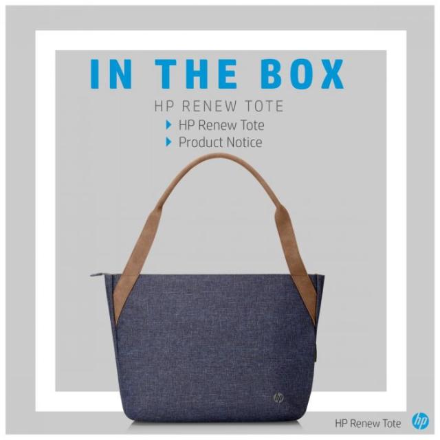 HP RENEW 14 Navy Tote