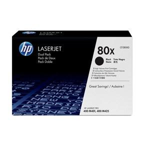 HP 80X Black M401/M425 x2