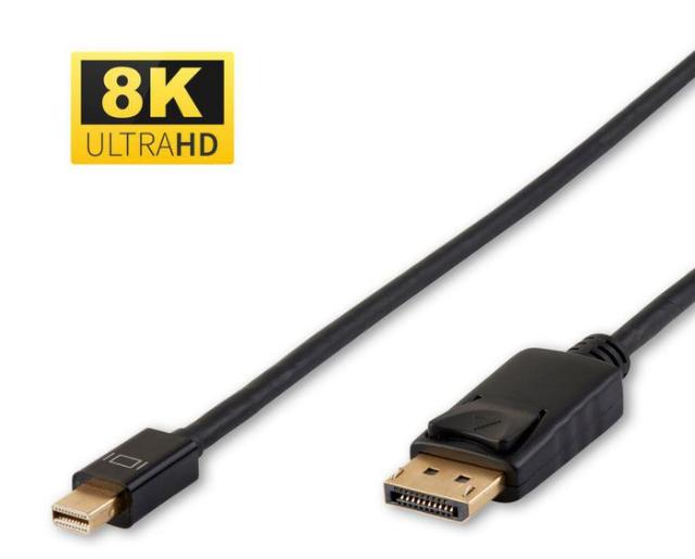 MicroConnect Mini DisplayPort 1.4 (8K) to DisplayPort Cable, 2m