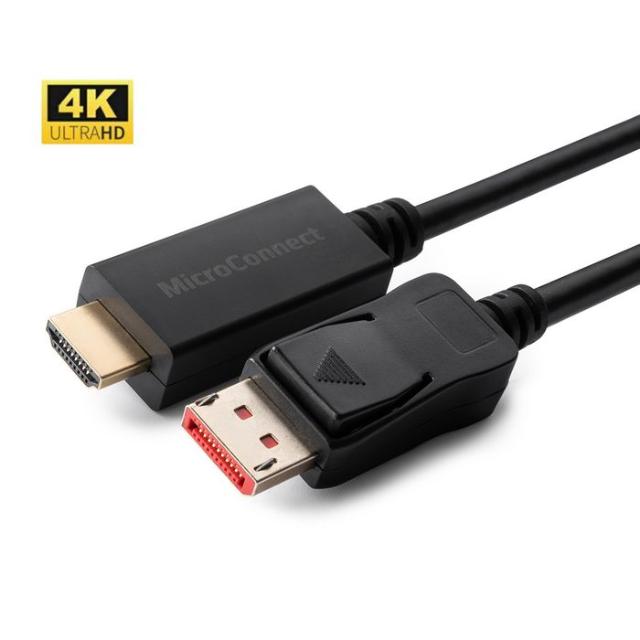 MicroConnect Displayport to HDMI 4K snúra 2M