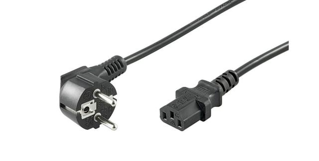 MicroConnect Power Cord Schuko Angled - C13, 1.8m