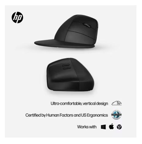 HP 925 Ergonomic Vertical Wireless Mouse