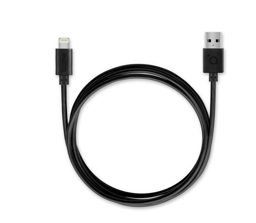 Kapall Lightning í USB-A 1metri svartur