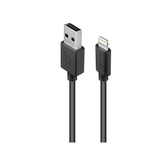 Kapall Lightning í USB-A 1metri svartur