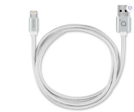 Kapall Lightning í USB-A 1metri grár