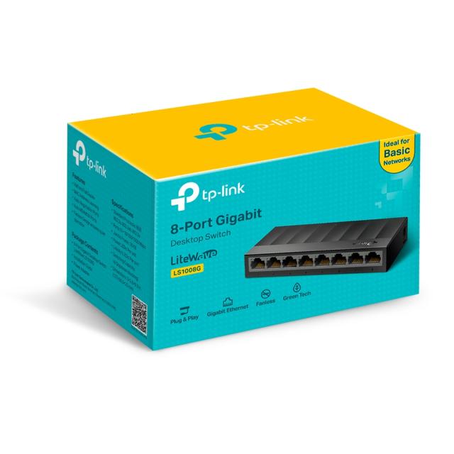 TP-Link 8 porta 10/100/1000Mbps switch