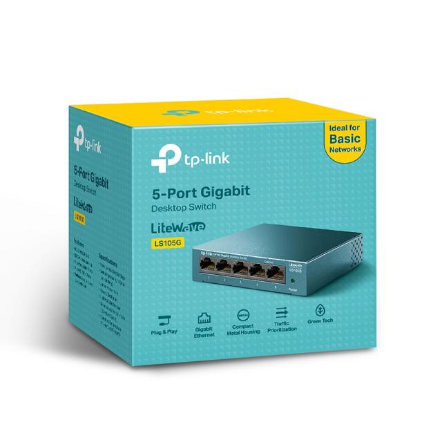 TP-Link 5 porta 10/100/1000Mbps switch