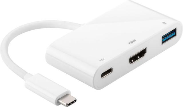 MicroConnect USB-C Multiport Adapter hub, 0,20m