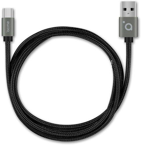 Kapall USB-C í USB-A 1metri Grár
