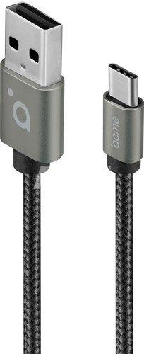 Kapall USB-C í USB-A 1metri Grár