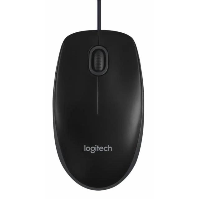 Logitech B100 mús USB svört