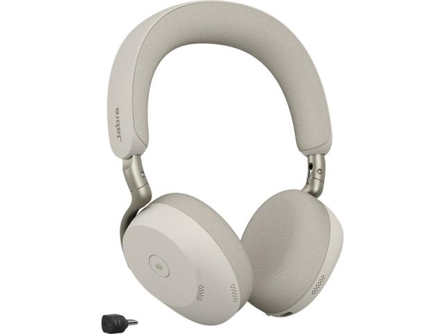 Jabra Evolve3 75 MS Teams stereo USB-C án hleðslustands ljósgrátt
