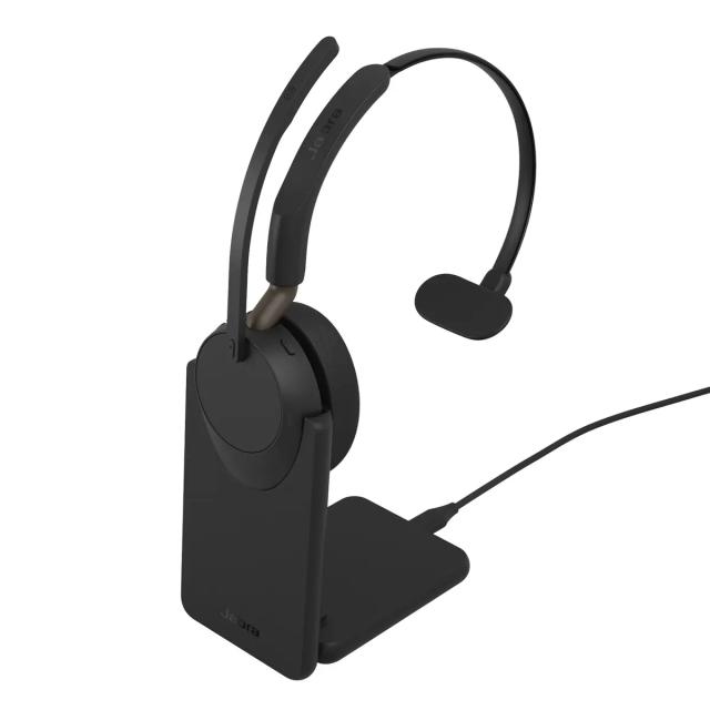 Jabra Evolve3 65 UC mono USB-C með hleðslustand