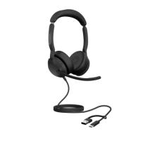 Jabra Evolve2 50 MS Teams heyrnartól stereo ANC USB-A/C 
