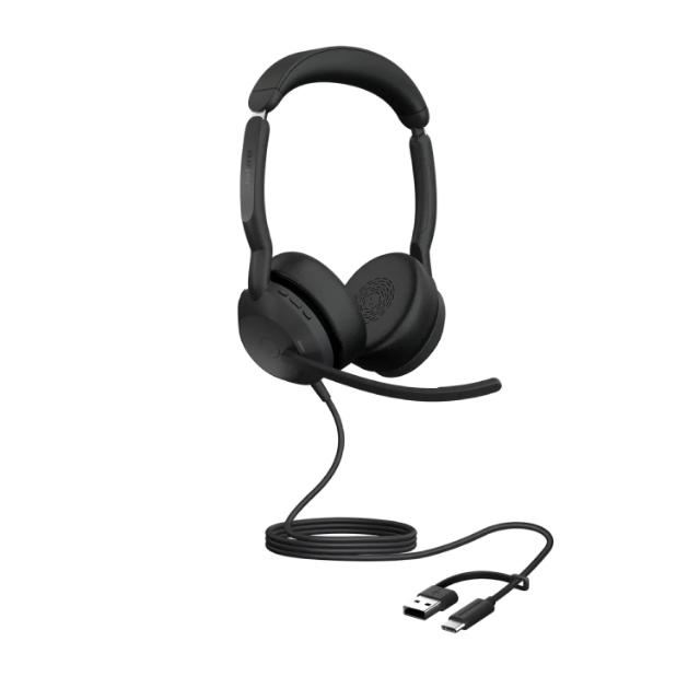 Jabra Evolve2 50 UC heyrnartól stereo ANC USB-A/C 