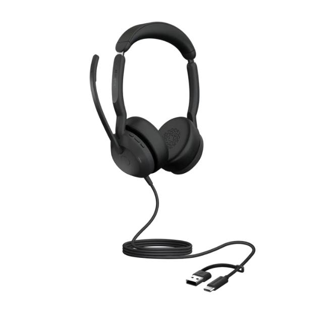 Jabra Evolve2 50 UC heyrnartól stereo ANC USB-A/C 
