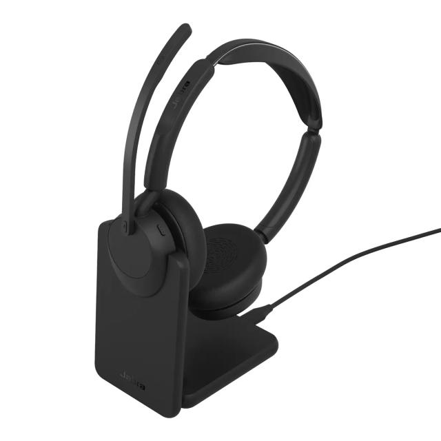 Jabra Evolve3 45 UC stereo USB-C með hleðslustand