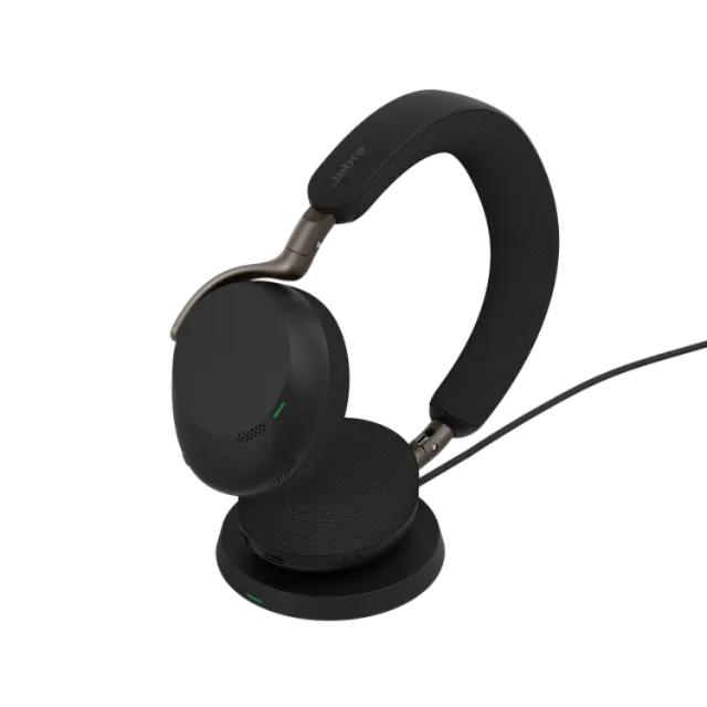 Jabra Evolve3 75 UC Stereo USB-C með hleðslustand - Svart
