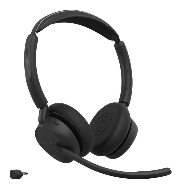 Jabra Evolve3 45 MS stereo USB-C með hleðslustand