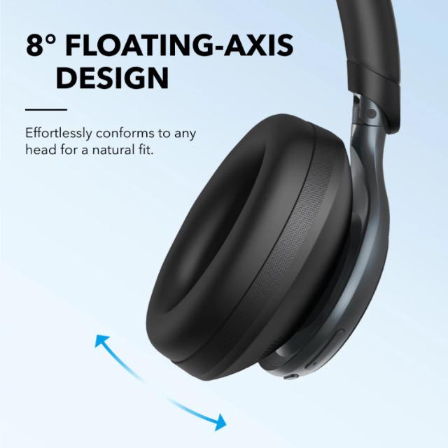 Soundcore Anker Space One Bluetooth ANC heyrnartól svört (yfir eyru)