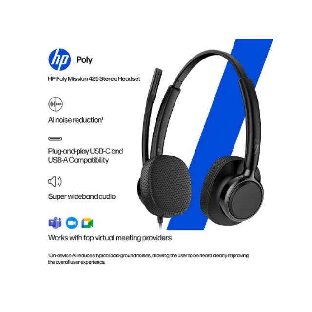 HP Poly Mission 425 USB HS EURO