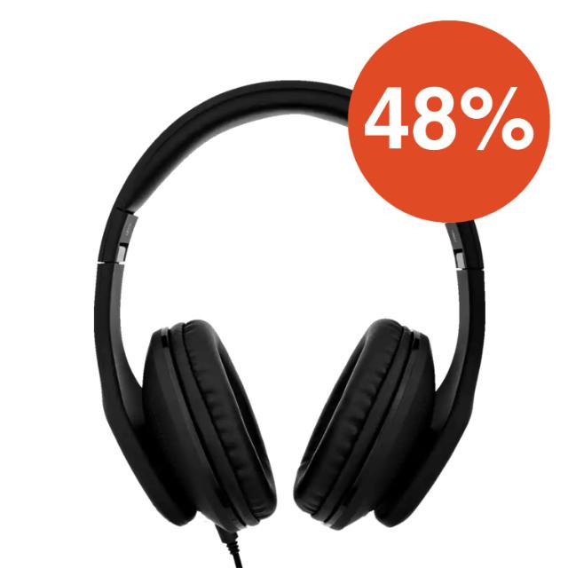 V7 heyrnartól yfir eyru snúrutengd