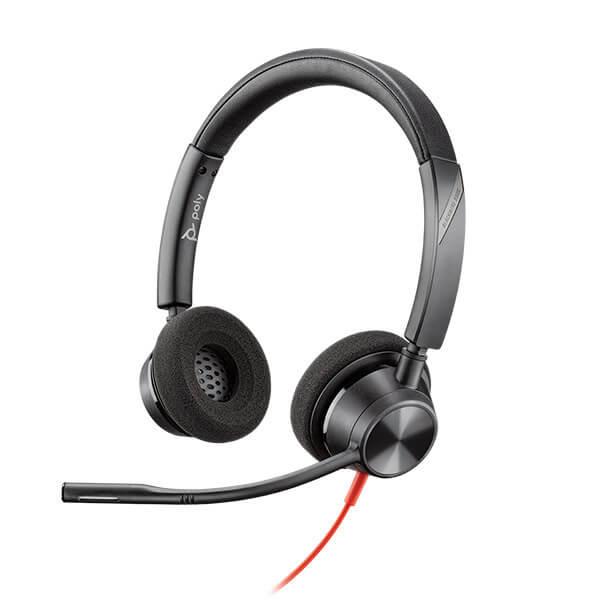 Poly Blackwire 3320 UC heyrnartól USB-C Stereo