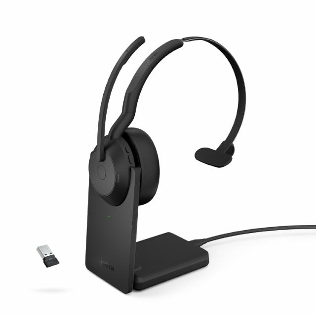 Jabra Evolve2 55 UC Stereo USB-A með hleðslustand