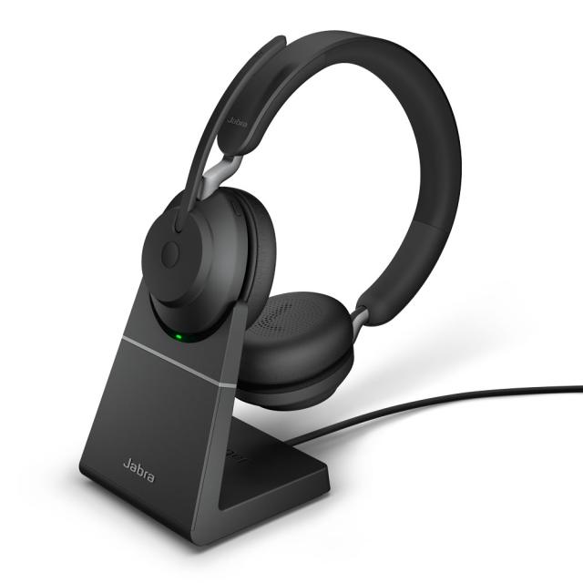 Jabra Evolve2 65 MS stereo USB-A með hleðslustand