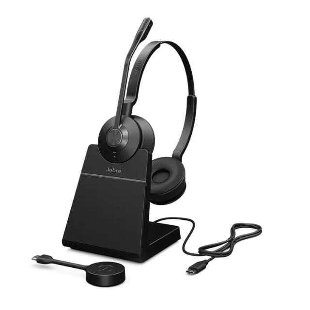 Jabra Engage 55 SE, DECT UC Stereo, USB-A með hleðslustand