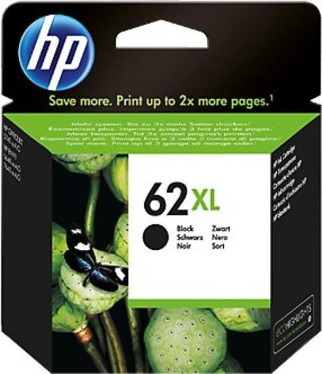 HP 62XL Black blekhylki