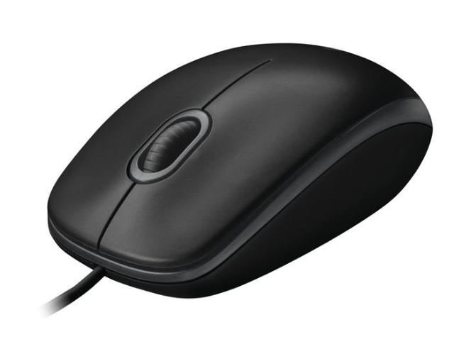 Logitech B100 mús USB svört