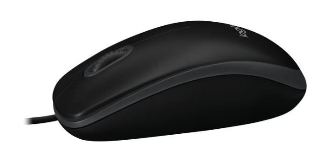 Logitech B100 mús USB svört