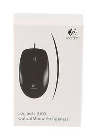 Logitech B100 mús USB svört