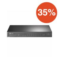 TP-LINK 10-Port Gigabit Switch with 8-port PoE+