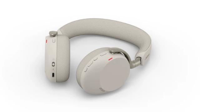 Jabra Evolve3 75 UC Stereo USB-C án hleðslustands - Ljósgrátt