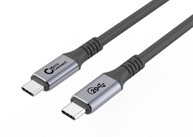 MicroConnect USB-C cable 2m, 100W, 20Gbps, USB 3.2 Gen 2x2